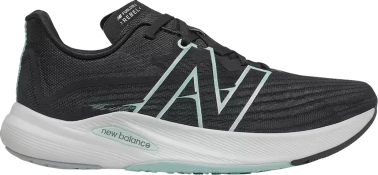 Кроссовки New Balance Wmns FuelCell Rebel v2 'Black White Mint', черный