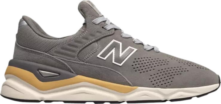Кроссовки New Balance X-90 'Grey Yellow', серый