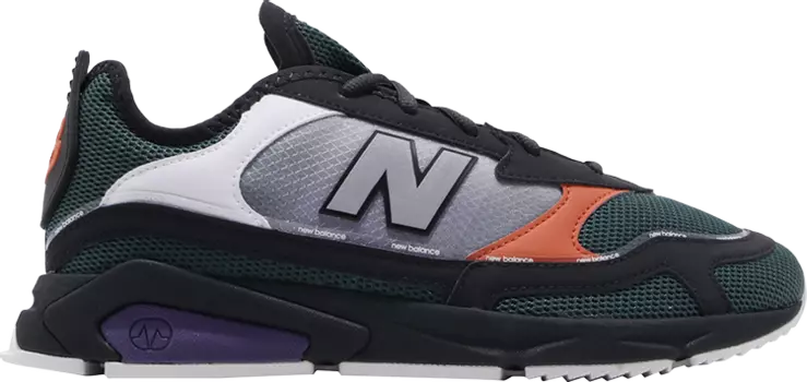 Кроссовки New Balance X-Racer 'Black Green', черный