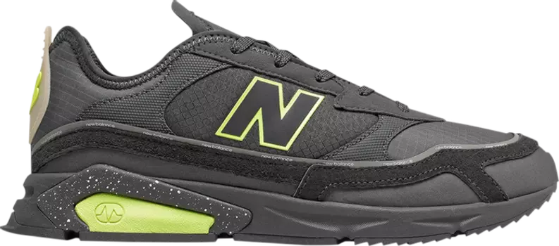 Кроссовки New Balance X-Racer 'Magnet Lemon Slush', серый