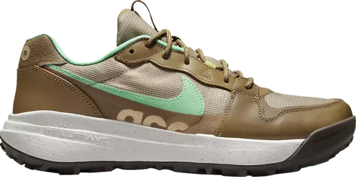 Кроссовки Nike ACG Lowcate 'Limestone Green Glow', коричневый