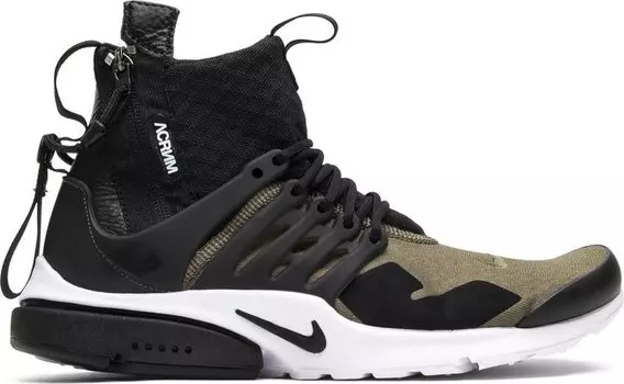 Кроссовки Nike Acronym x Air Presto Mid 'Olive', зеленый