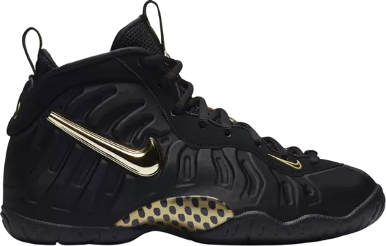 Кроссовки Nike Air Foamposite Pro GS 'Black Metallic Gold', черный