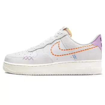 Кроссовки Nike Air Force 1 07 LX, бежевый/фиолетовый