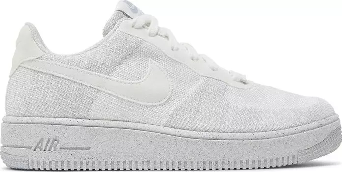 Кроссовки Nike Air Force 1 Crater Flyknit GS 'White Wolf Grey', белый