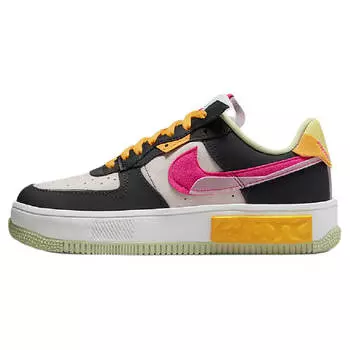 Кроссовки Nike Air Force 1 Fontanka, черный/белый/желтый