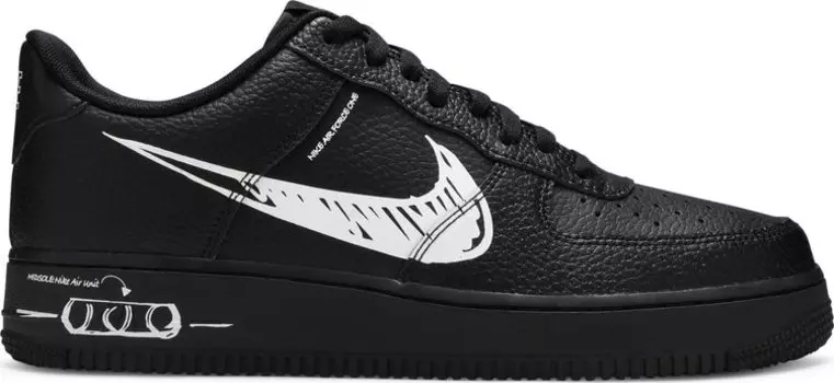 Кроссовки Nike Air Force 1 Low 'Sketch', черный