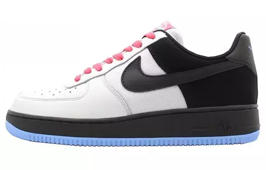 Кроссовки Nike Air Force 1 Low Grey Black Flamingo, белый