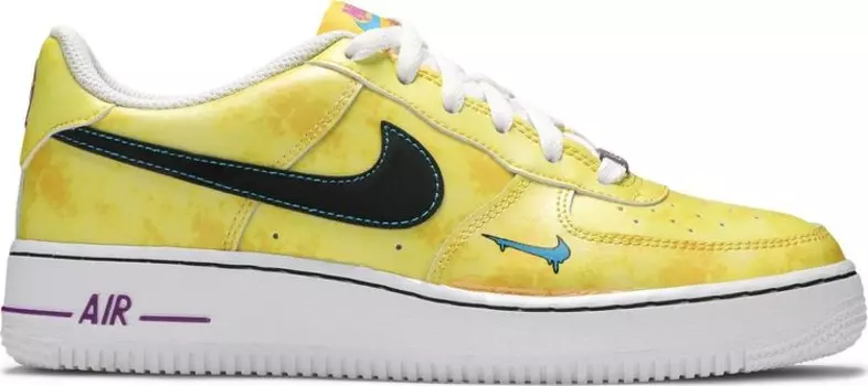 Кроссовки Nike Air Force 1 Low GS 'Peace, Love, and Basketball', желтый
