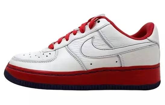 Кроссовки Nike Air Force 1 Low Supreme I/O '07 White Atom Red Women's, красный