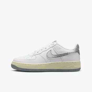 Кроссовки Nike Air Force 1 LV8 3 Big Kids, белый/серебристый