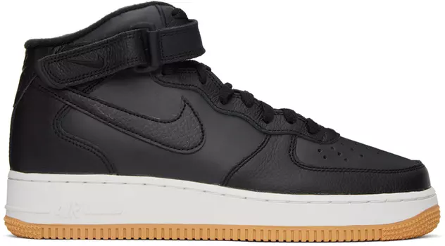 Кроссовки Nike Air Force 1 Mid, черно-коричневый