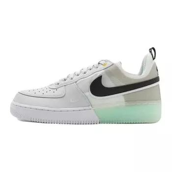 Кроссовки Nike Air Force 1 React Unisex, серый/салатовый/черный