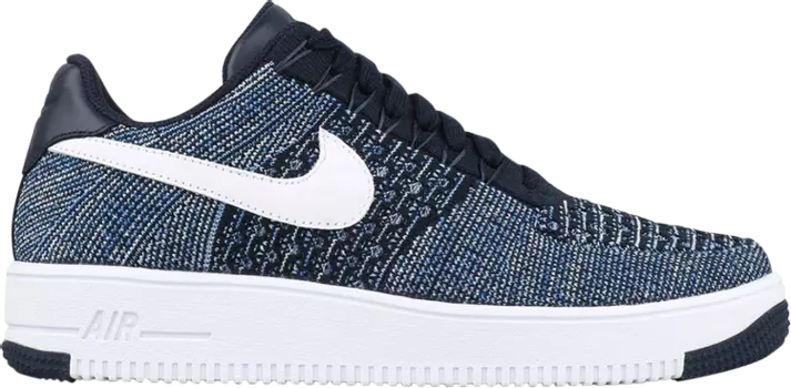 Кроссовки Nike Air Force 1 Ultra Flyknit Low 'Obsidian', синий