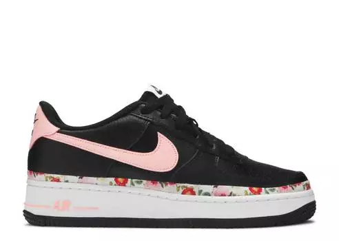 Кроссовки Nike AIR FORCE 1 VINTAGE FLORAL GS 'PINK TINT', черный
