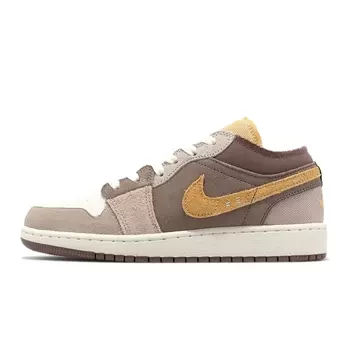 Кроссовки Nike Air Jordan 1 Low SE CRAFT GS, коричневый/бежевый