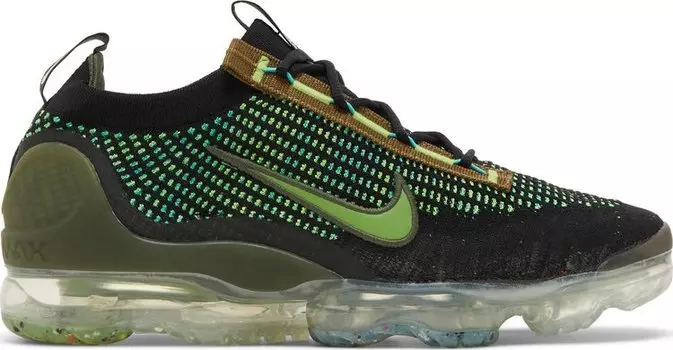 Кроссовки Nike Air VaporMax 2021 Flyknit 'Black Chlorophyll', черный