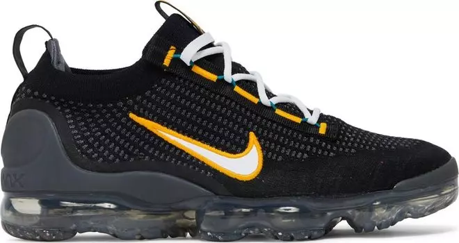 Кроссовки Nike Air VaporMax 2021 Flyknit 'Black University Gold', черный