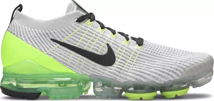 Кроссовки Nike Air VaporMax Flyknit 3 'Electric Green', серый