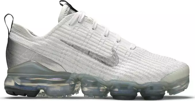 Кроссовки Nike Air VaporMax Flyknit 3 GS 'White Silver', белый