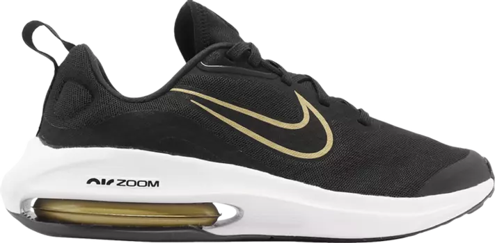 Кроссовки Nike Air Zoom Arcadia 2 GS 'Black Metallic Gold', черный