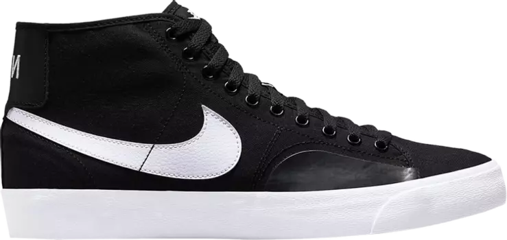 Кроссовки Nike Blazer Court Mid SB 'Black White', черный