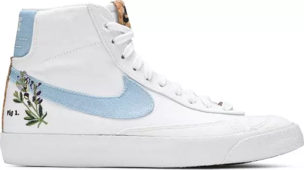 Кроссовки Nike Blazer Mid '77 SE GS 'Indigo', белый