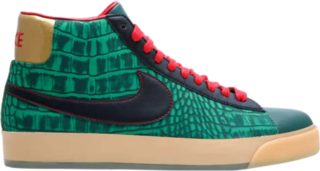Кроссовки Nike Blazer Mid Premium 'Godzilla', зеленый