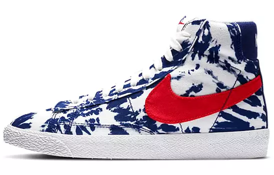 Кроссовки Nike Blazer Mid SE University Blue Tie-Dye GS