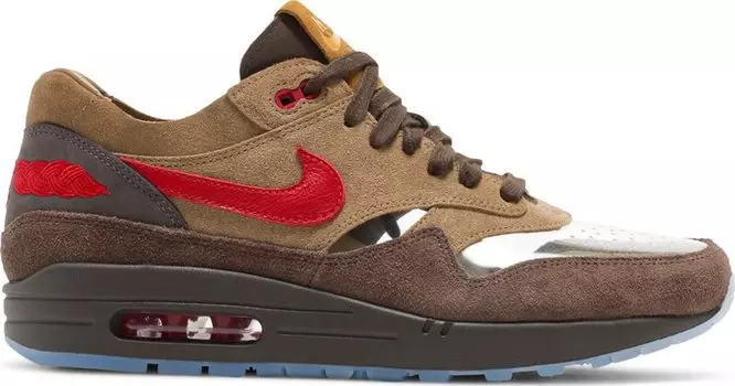Кроссовки Nike CLOT x Air Max 1 'Kiss Of Death CHA', коричневый
