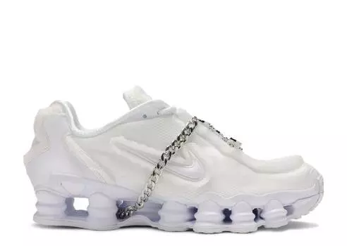 Кроссовки Nike COMME DES GARONS X WMNS SHOX TL 'WHITE', белый