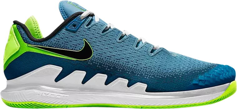 Кроссовки Nike Court Air Zoom Vapor X Knit 'Neo Turquoise', синий