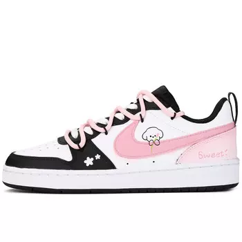 Кроссовки Nike Court Borough Kids' Skateboarding Shoes Grade School, черный