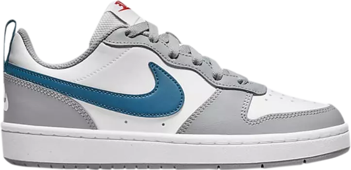 Кроссовки Nike Court Borough Low 2 GS 'White Light Smoke Grey Marina', белый