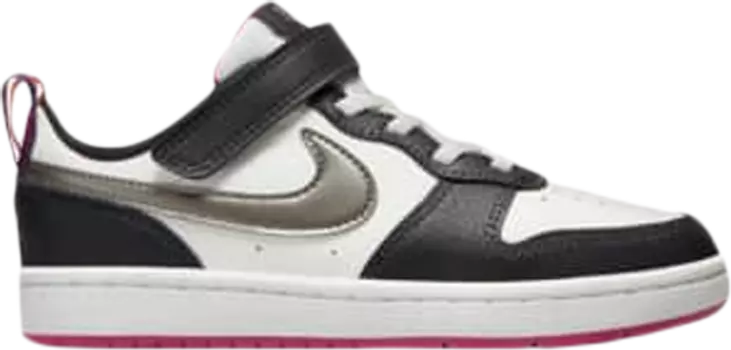 Кроссовки Nike Court Borough Low 2 SE PS 'White Pink Prime Metallic Pewter', белый