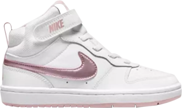 Кроссовки Nike Court Borough Mid 2 PSV 'White Pink Glaze', белый