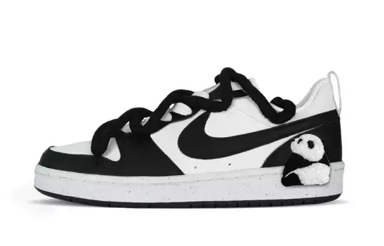 Кроссовки Nike Court Borough Skateboarding Shoes Women's Low-top Black/white, черный/белый