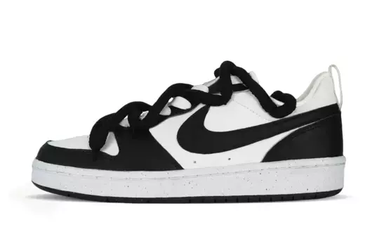 Кроссовки Nike Court Borough Skateboarding Shoes Women's Low-top Black/white, черный/белый