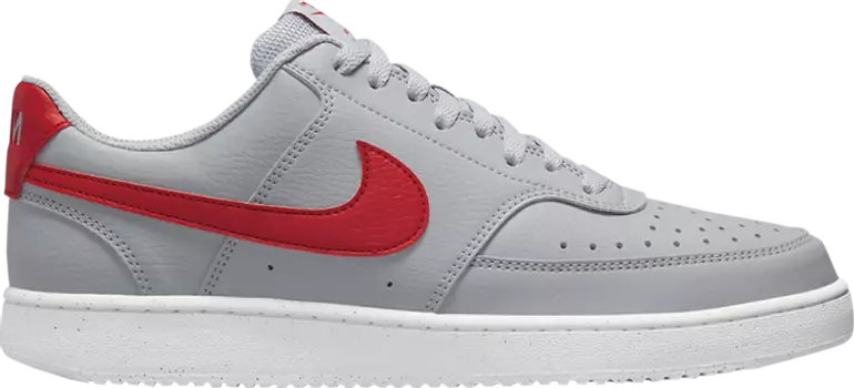 Кроссовки Nike Court Vision Low Next Nature 'Wolf Grey University Red', серый