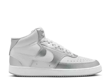 Кроссовки Nike Court Vision Mid — женские, белые/серебристые