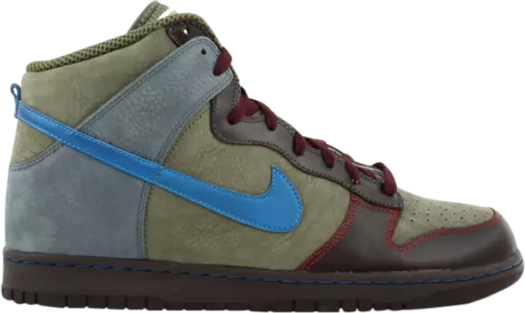 Кроссовки Nike Dunk High Premium, зеленый
