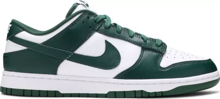 Кроссовки Nike Dunk Low 'Michigan State', зеленый
