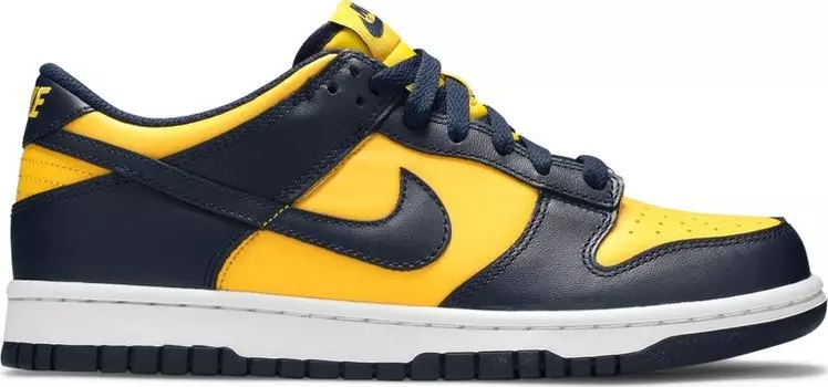 Кроссовки Nike Dunk Low GS 'Michigan' 2021, желтый