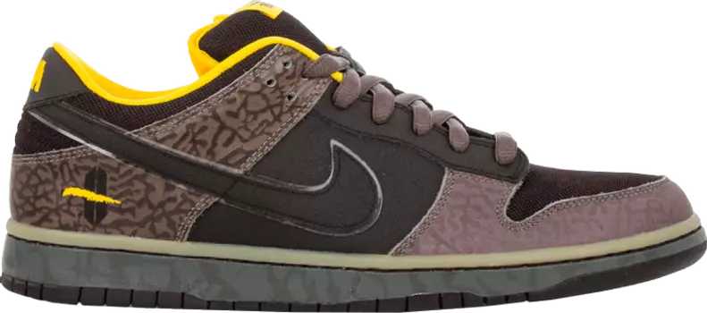 Кроссовки Nike Dunk Low Premium SB 'Yellow Curb', черный
