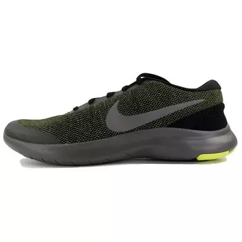 Кроссовки Nike Flex Experience Rn 7 Black Metallic Dark Grey-Volt, зеленый