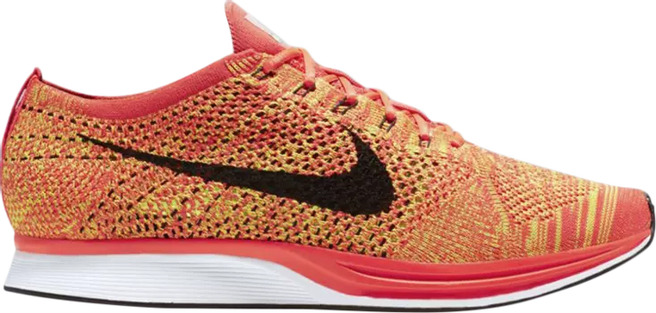 Кроссовки Nike Flyknit Racer 'Bright Crimson', оранжевый