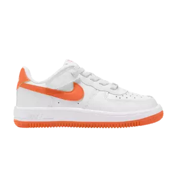 Кроссовки Nike Force 1 Low EasyOn PS White Safety Orange, белый