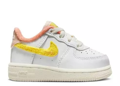 Кроссовки Nike FORCE 1 LV8 TD 'WHITE YELLOW STRIKE', белый