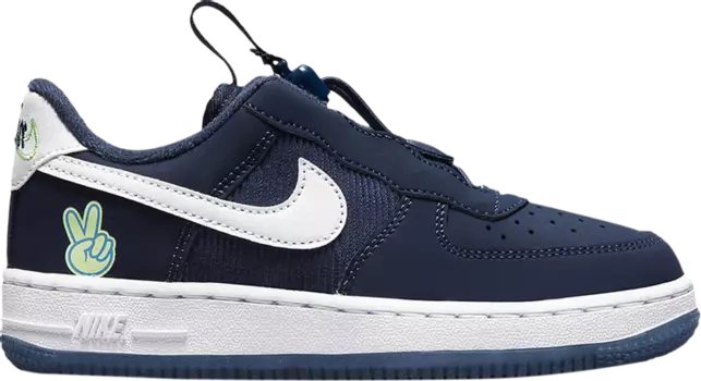 Кроссовки Nike Force 1 Toggle SE PS 'Peace', синий