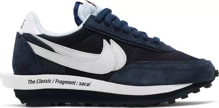 Кроссовки Nike Fragment Design x sacai x LDV Waffle 'Blackened Blue', синий